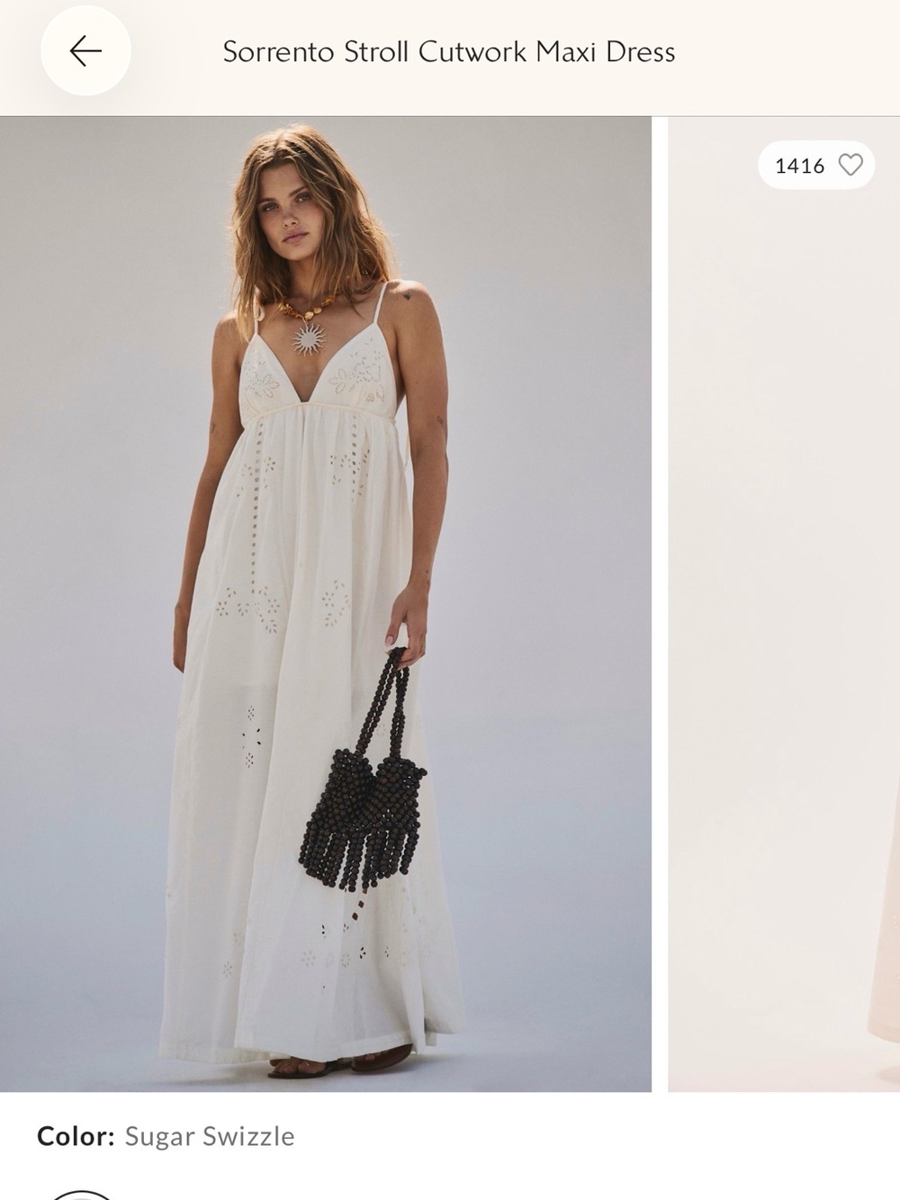 NWT Free People Sorrento Stroll Cutwork Dress size Xs